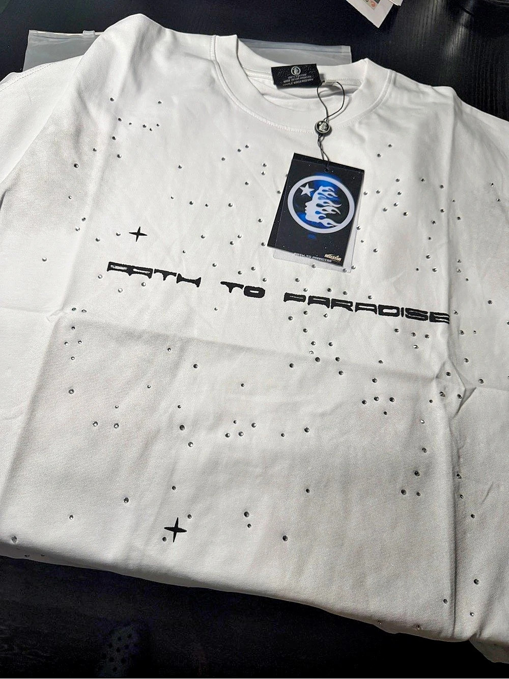 Hellstar Path To Paradise T-Shirt White Graphic Tee